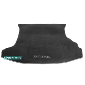 Килимок в багажник Nissan X-Trail (T30) (mkI) 2001-2007 - текстиль Classic 7mm Grey Sotra