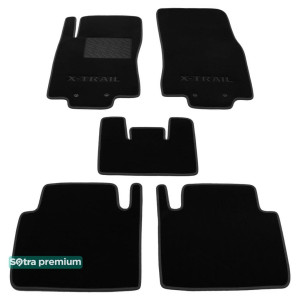 Двухслойные коврики Nissan X-Trail (T32)(mkIII) 2014> - Premium 10mm Black Sotra
