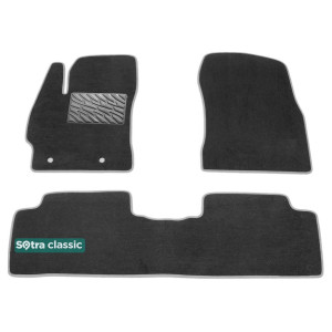 Двошарові килимки для Тойота Corolla (E140) 2007-2013 - Classic 7mm Grey Sotra