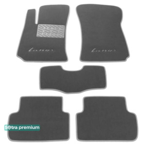 Двухслойные коврики Daewoo Lanos 1997> - Premium 10mm Grey Sotra