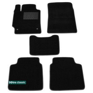 Двошарові килимки для Тойота Camry (XV40) (mkVI) 2007-2011 - Classic 7mm Black Sotra