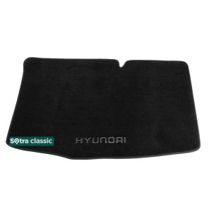 Коврик в багажник Hyundai i20 (PB/PBT)(mkI) 2008-2014 - текстиль Classic 7mm Black Sotra
