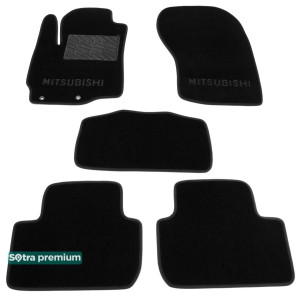 Двошарові килимки Black для Mitsubishi Outlander (mkIII) 2012-2015 Sotra Premium 10mm