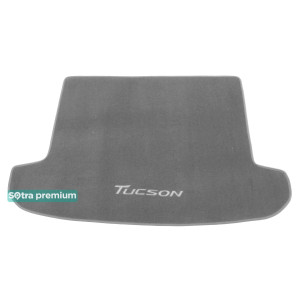Двошарові килимки Grey для Hyundai Tucson (mkIII) (багажник) 2016> Sotra Premium 10mm