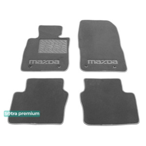 Двухслойные коврики Grey для Mazda CX-3 (mkI) 2015> Sotra Premium 10mm