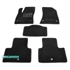 Двошарові килимки Black для Infiniti QX50 (mkII) 2017> Sotra Premium 10mm
