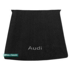 Двухслойные коврики Black для Audi Q8 (mkI)(багажник) 2018> Sotra Classic 7mm