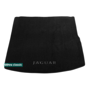 Двухслойные коврики Black для Jaguar I-Pace (mkI)(багажник) 2018> Sotra Classic 7mm