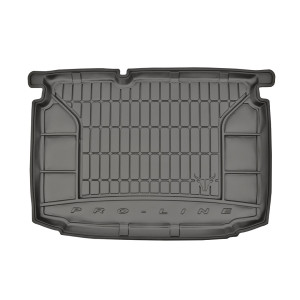Резиновый коврик в багажник  для Volkswagen Polo (хетчбек)(mkV) 2009-2017 (нижняя полка)(багажник) Frogum