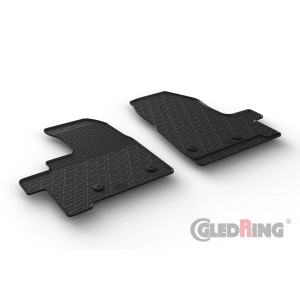 Резиновые коврики Gledring для Ford Transit Custom (mkI)(1 row) 2018→ automatic