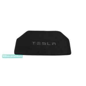 Двошарові килимки Black для Tesla Model S (передній багажник) 2012 → Sotra Premium 10mm