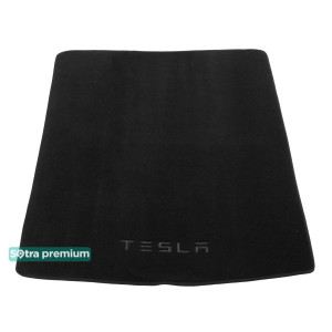Двухслойные коврики Black для Tesla Model S (багажник) 2012→ Sotra Premium 10mm