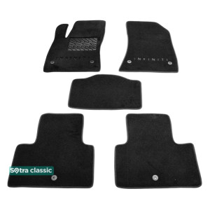 Двошарові килимки Black для Infiniti QX50 (mkII) 2017 → Sotra Classic 7mm