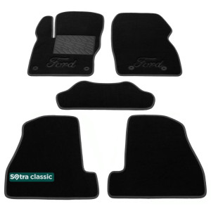 Двошарові килимки для Ford Focus US (mkIII) 2010-2014 7mm Black Sotra Classic Sotra Classic 7mm