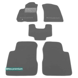 Двошарові килимки Grey для Mitsubishi Outlander (mkI) 2001-2008 Sotra Premium 10mm