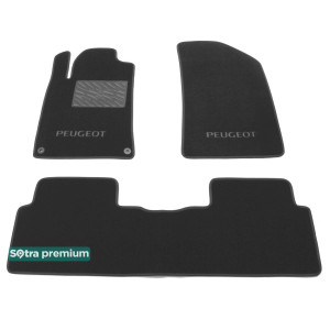Двошарові килимки Grey для Peugeot 508 (mkI) 2011-2018 Sotra Premium 10mm