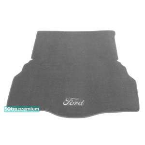 Двухслойные коврики Grey для Ford Fusion (mkII)(багажник) 2013→ Sotra Premium 10mm