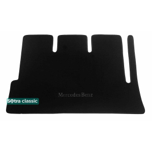 Двухслойные коврики Black для Mercedes-Benz Viano (W639)(L2)(багажник) 2003-2014 Sotra Classic 7mm