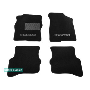 Двошарові килимки Black для Mazda 323F (5-дв. Хетчбек) (BG) 1989-1994 Sotra Classic 7mm