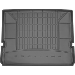Резиновый коврик в багажник для Ford Galaxy (mkII) 2006-2015 (без двухуровневого пола)(сложенный 3й ряд) - Frogum