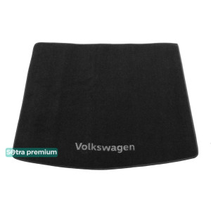 Двухслойные коврики Black для Volkswagen Tiguan (mkII)(багажник) 2016→ Sotra Premium 10mm