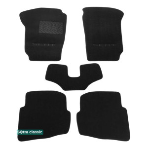 Двошарові килимки Seat Cordoba (6L) (mkII) 2002-2008 - Classic 7mm Black Sotra