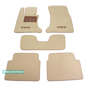 Двошарові килимки BMW 5-series (E60; E61) 2004-2009 - Premium 10mm Beige Sotra