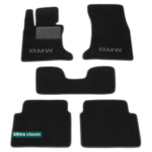 Двухслойные коврики BMW 5-series (E60; E61) 2004-2009 - Classic 7mm Black Sotra