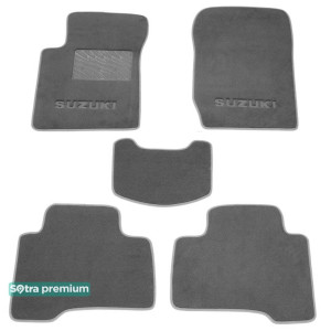 Двошарові килимки Suzuki Grand Vitara (mkII) 2005> - Premium 10mm Grey Sotra