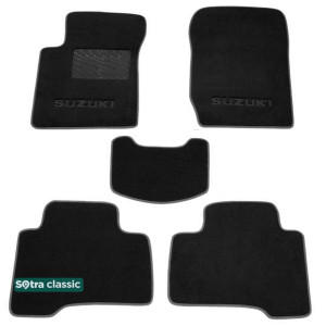 Двошарові килимки Suzuki Grand Vitara (mkII) 2005> - Classic 7mm Black Sotra