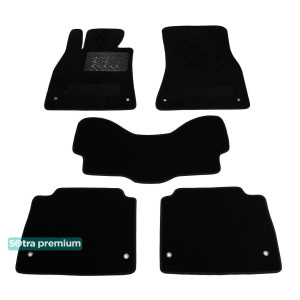 Двошарові килимки Lexus LS (XF40) (mkIV) 2006-2017 - Premium 10mm Black Sotra