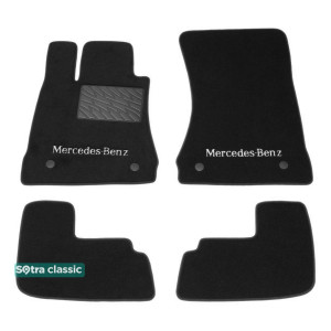 Двухслойные коврики Mercedes-Benz CL-Class (С216) 2006-2014 - Classic 7mm Black Sotra