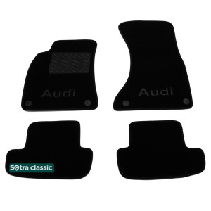 Двухслойные коврики Audi A5 2007-2016 - Classic 7mm Black Sotra