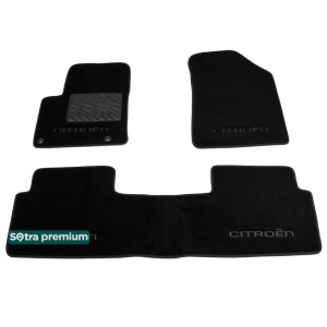 Двошарові килимки Citroen C5 (mkII) 2008> - Premium 10mm Black Sotra