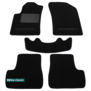 Двошарові килимки Citroen C3 (mkII) 2009-2016; DS3 (mkI) 2012> - Classic 7mm Black Sotra
