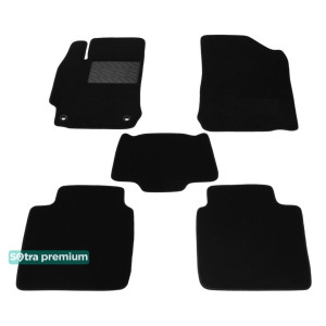 Двухслойные коврики для Тойота Camry (XV50)(mkVII) 2011-2014 - Premium 10mm Black Sotra