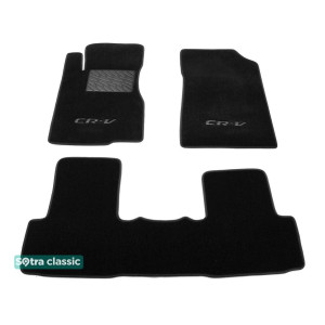 Двошарові килимки Honda CR-V (mkIV) 2012-2014 - Classic 7mm Black Sotra