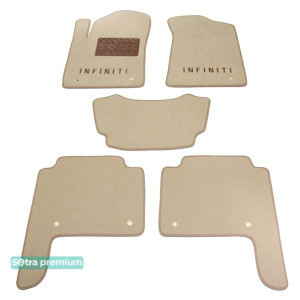 Двошарові килимки Infiniti QX80 / QX56 (Z62) (mkII) 2010> - Premium 10mm Beige Sotra