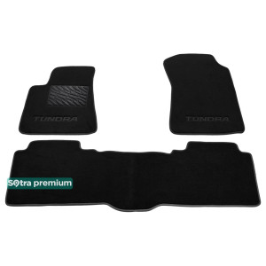 Двошарові килимки для Тойота Tundra (mkII) 2014> - Premium 10mm Black Sotra