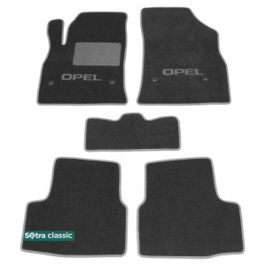 Двошарові килимки Opel Astra K 2016> - Classic 7mm Grey Sotra