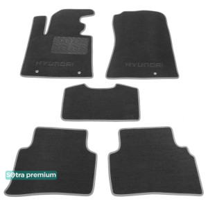Двошарові килимки Hyundai Tucson (mkIII) 2016> - Premium 10mm Grey Sotra