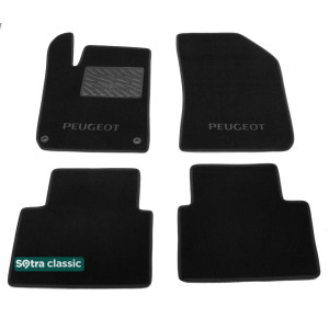 Двошарові килимки Peugeot 308 (T9) SW (mkII) 2014- - Classic 7mm Black Sotra