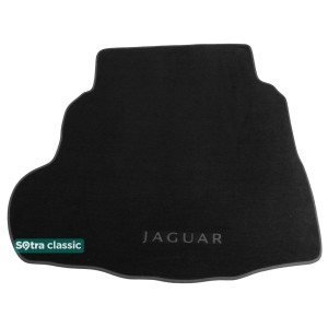 Килимок в багажник Jaguar XF (mkII) (Technology Package) 2015> - текстиль Classic 7mm Black Sotra