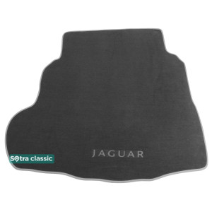 Килимок в багажник Jaguar XF (mkII) (Technology Package) 2015> - текстиль Classic 7mm Grey Sotra