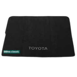 Двошарові килимки в багажник для Тойота Highlander (XU40) (mkII) (розкладений 3й ряд) (багажник) 2007-2010 Black Sotra Classic 7mm