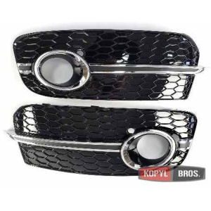 Audi Q5 2012+ решетки бампера хром - 2012