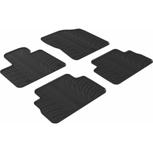 Резиновые коврики Gledring для Hyundai Santa Fe (mkIV)(гибрид/PHEV) 2020-> (АКПП)