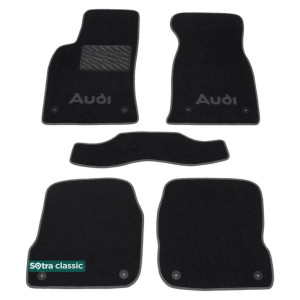 Двошарові килимки Audi A6 (C5) 1998-2004 - Classic 7mm Black Sotra