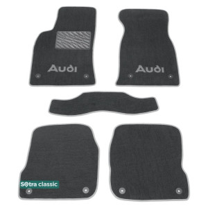 Двошарові килимки Audi A6 (C5) 1998-2004 - Classic 7mm Grey Sotra
