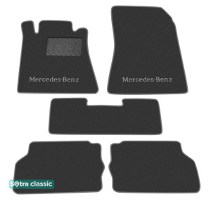 Двошарові килимки Mercedes-Benz CL-Class (C140) 1992-1998 - Classic 7mm Grey Sotra